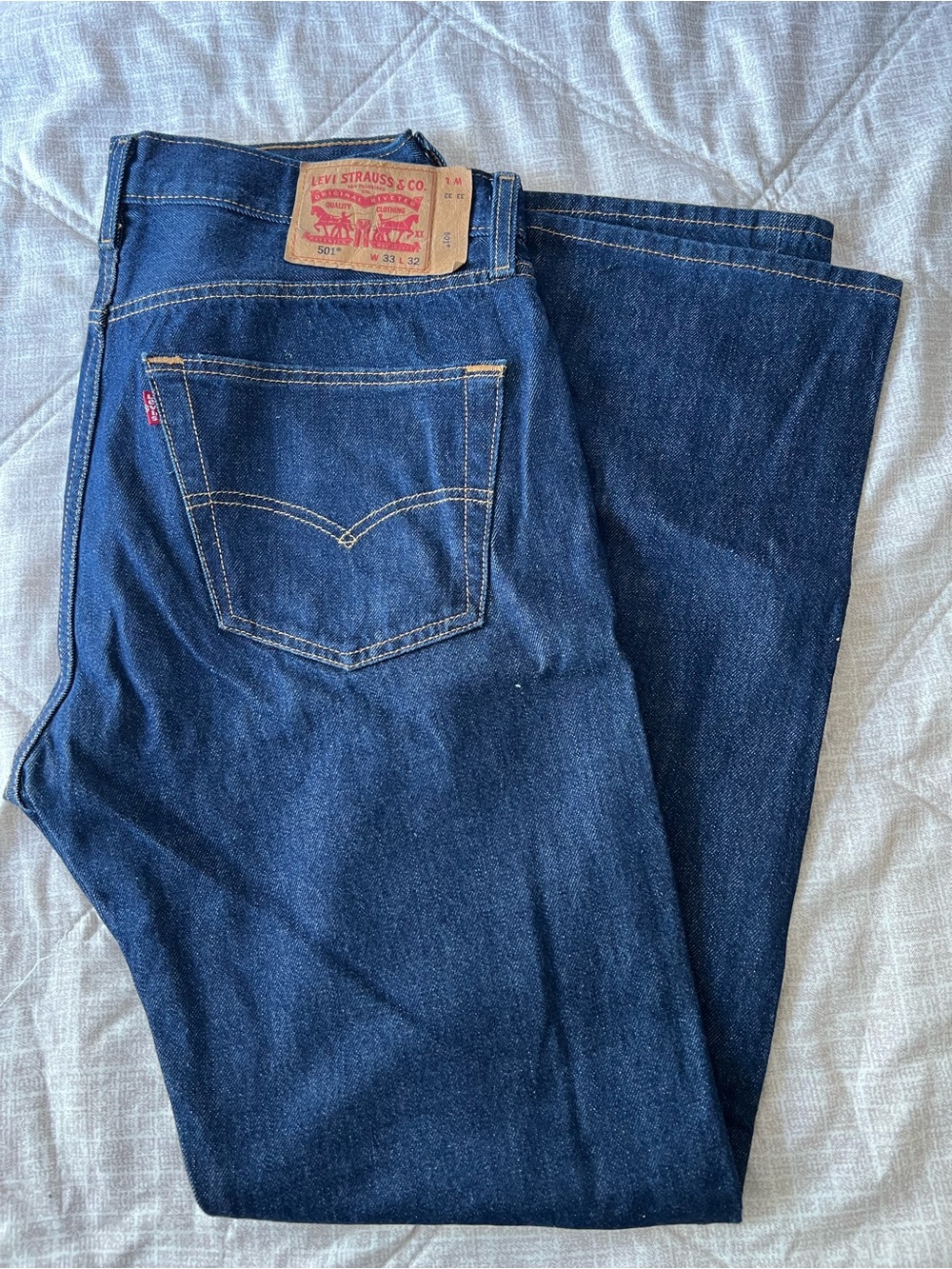 Levi's 501 Men's Dark Blue Straight-Leg Jeans